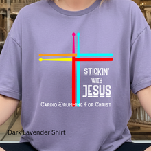 Load image into Gallery viewer, Stickin With Jesus Dark Lavender T Shirt