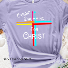 Load image into Gallery viewer, Cardio Drumming For Christ Dark Lavender T Shirt