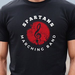 Spartans Marching Band Black T Shirt
