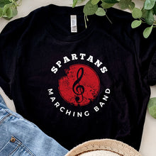 Load image into Gallery viewer, Spartans Marching Band Black T Shirt