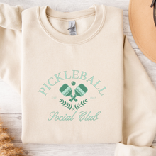 Load image into Gallery viewer, Pickleball Social Club Cream Crew Neck Sweatshirt By Dry Ground Mercantile