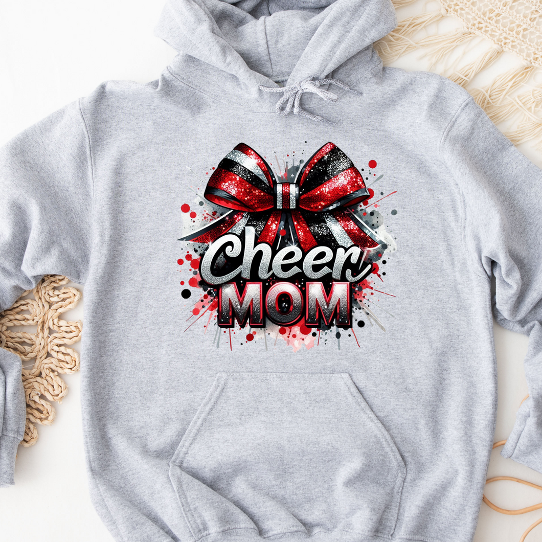 Cheer Mom Gray Hoodie