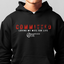 Load image into Gallery viewer, Loving My Wife For Life Marriage For Life Black Hoodie