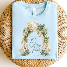 Load image into Gallery viewer, No Longer Two But One Flesh Marriage For Life Ice Blue T Shirt