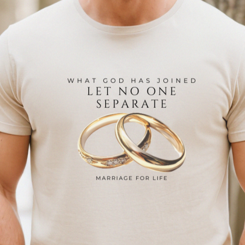 What God Has Joined Let No One Separate With Rings T Shirt