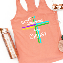 Load image into Gallery viewer, Cardio Drumming For Christ Sunset Racker Back Tank Top