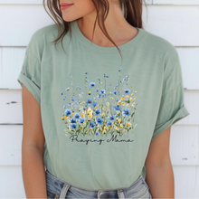Load image into Gallery viewer, Praying Mama With Wildflowers T Shirt | Ready To Ship