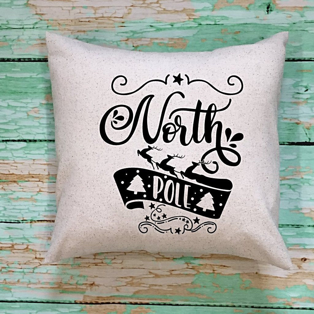 North Pole Throw Pillow Cover 22566